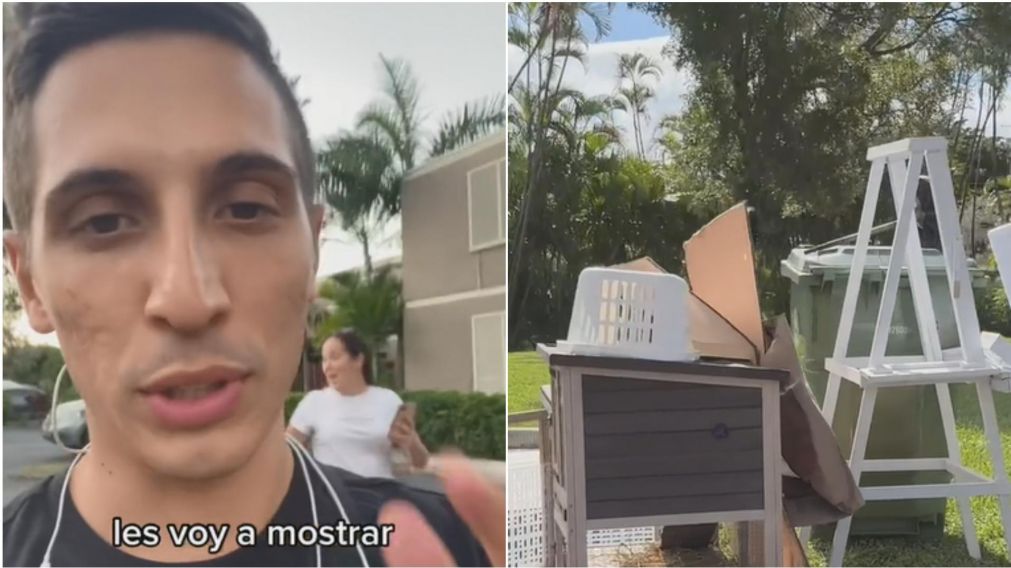 Un argentino mostr� los incre�bles objetos que tira la gente en Estados Unidos.