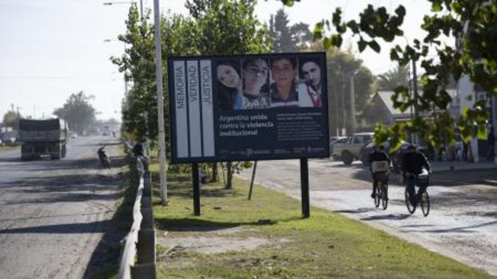 La plaza en memoria de la víctimas de la Masacre de Monte.