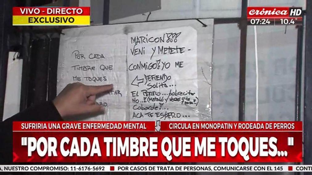 Guerra de vecinos en CABA (Crónica HD).