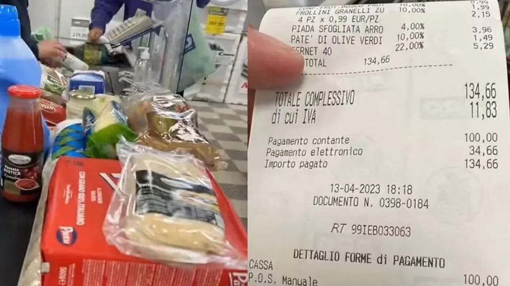 Es argentina, vive en Italia y mostr� cu�ntos d�as tiene que trabajar para hacer la compra del mes.