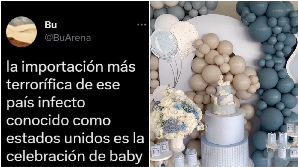 Una usuaria de Twitter criticó el baby shower al estilo "yanqui".