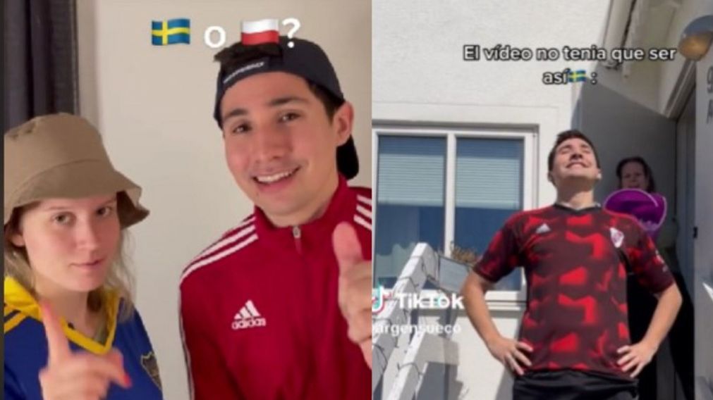 La desopilante historia de la sueca fanática de Boca que tiene novio argentino y de River (TikTok/@Argensueco).