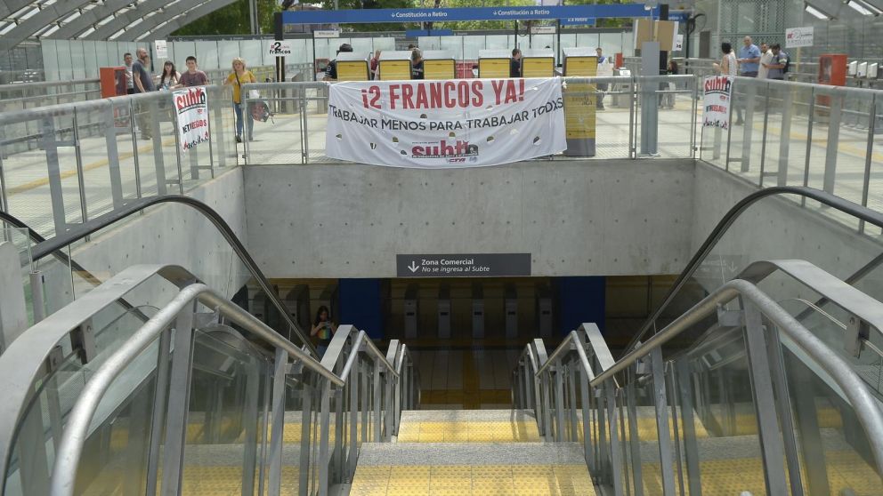Los metrodelegados vienen llevando adelante distintas medidas de fuerza en el subte en las últimas semanas (Crónica/Fernando Pérez Re/Archivo).