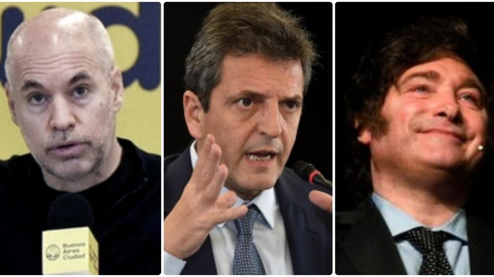 Midieron la imagen de Horacio Rodr�guez Larreta, Sergio Massa y Javier Milei en la provincia de Buenos Aires.