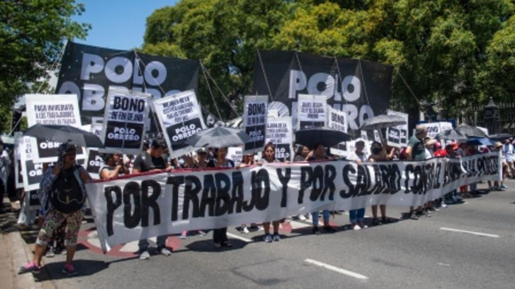 La concentración convocada por Unidad Piquetera será a partir de las 14 de este martes (Télam).
