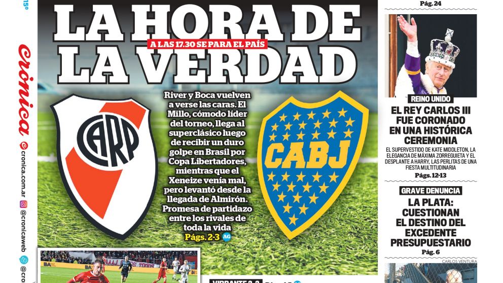 Tapas del domingo 7 de mayo de 2023.