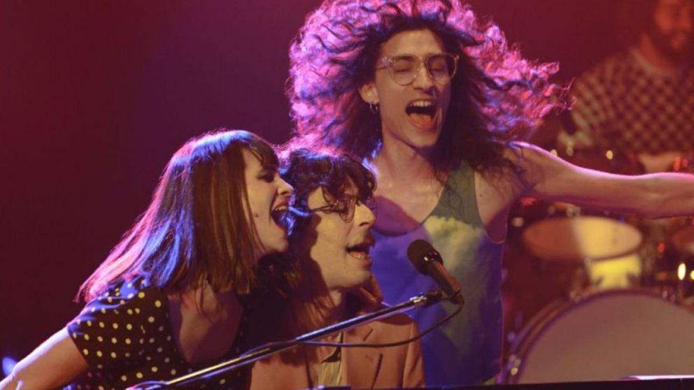 Fito Páez, Charly García y Fabiana Cantilo en la biopic creada por Netflix.