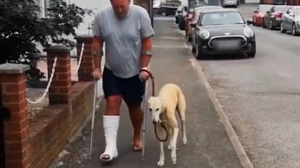 Pensó que su perro rengueaba porque estaba lastimado, pero descubrió algo increíble que se hizo viral (Imagen Facebook).