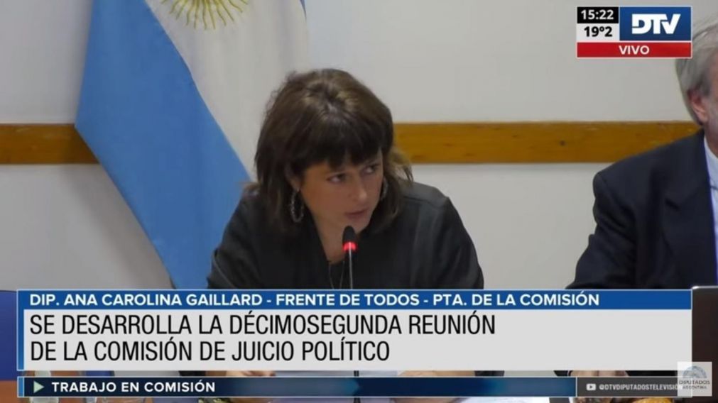 La Comisión de Juicio Político se reunió este miércoles por la tarde (Captura de pantalla).