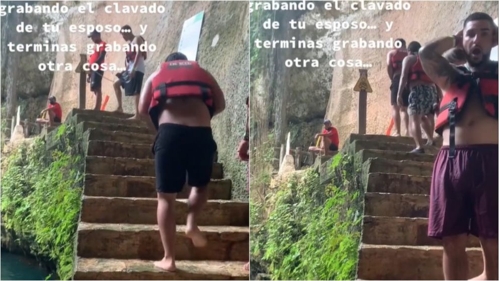 TikTok: quiso grabar el "clavado" de su marido, pero registró una "tragedia"