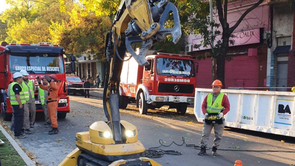 El robot que se utiliza en la búsqueda de la mujer de 72 años (Gentileza Gobierno porteño).