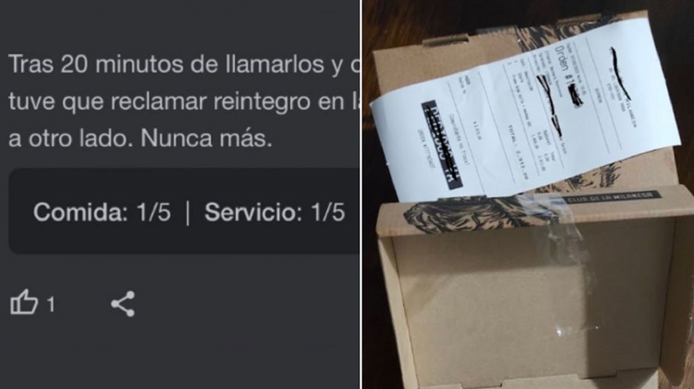 Encargó una milanesa por delivery y recibió un chiste de mal gusto.