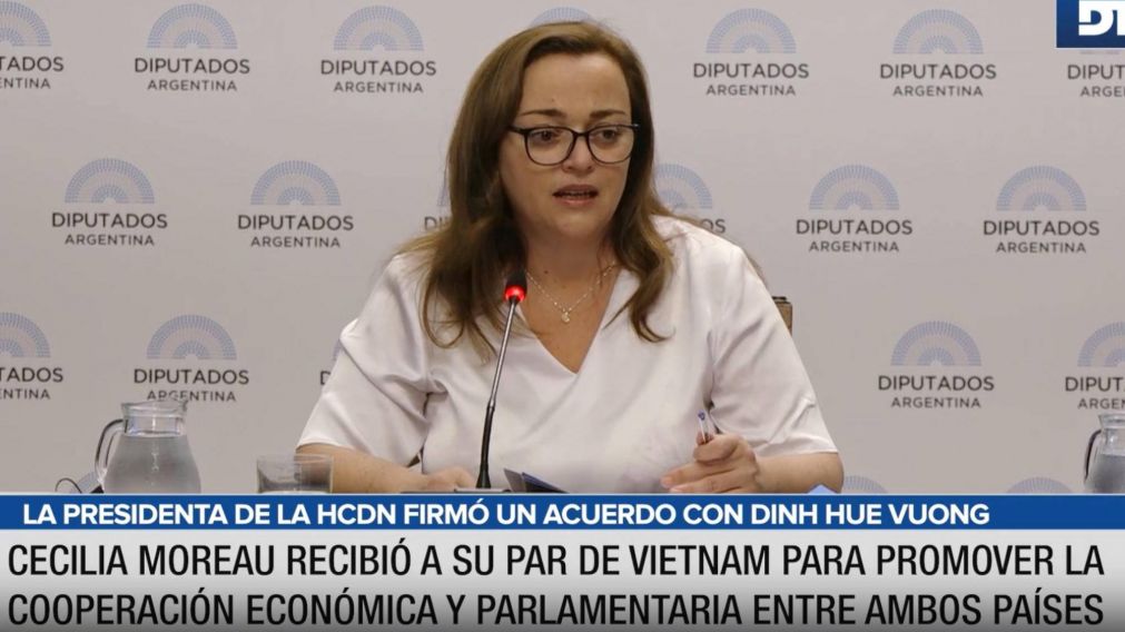 Cecilia Moreau recibió a su par de Vietnam para promover la cooperación económica y parlamentaria entre ambos países.