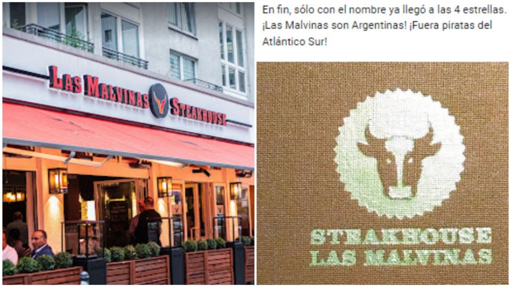 El resturante de Berlín de la reseña más patriótica sobre las Islas Malvinas (GoogleMaps/Stakehouse Las Malvinas).