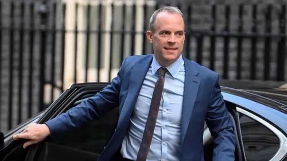 Dominic Raab renunció como ministro de Justicia y viceprimer ministro del Reino Unido.