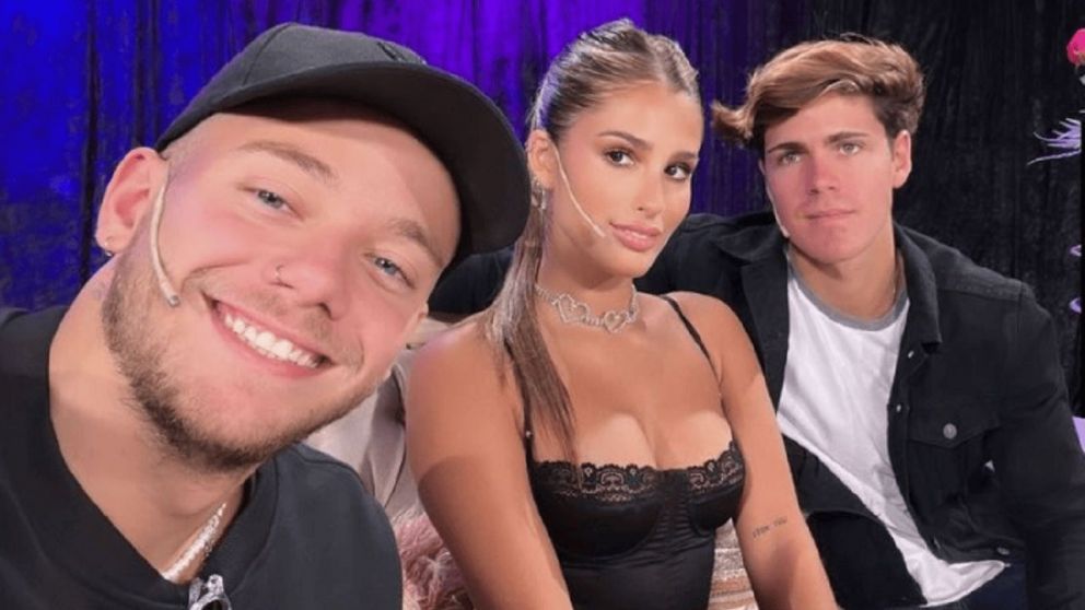 Julieta Poggio con sus ex compañeros de "Gran Hermano 2022" (Instagram/@poggiojulieta).