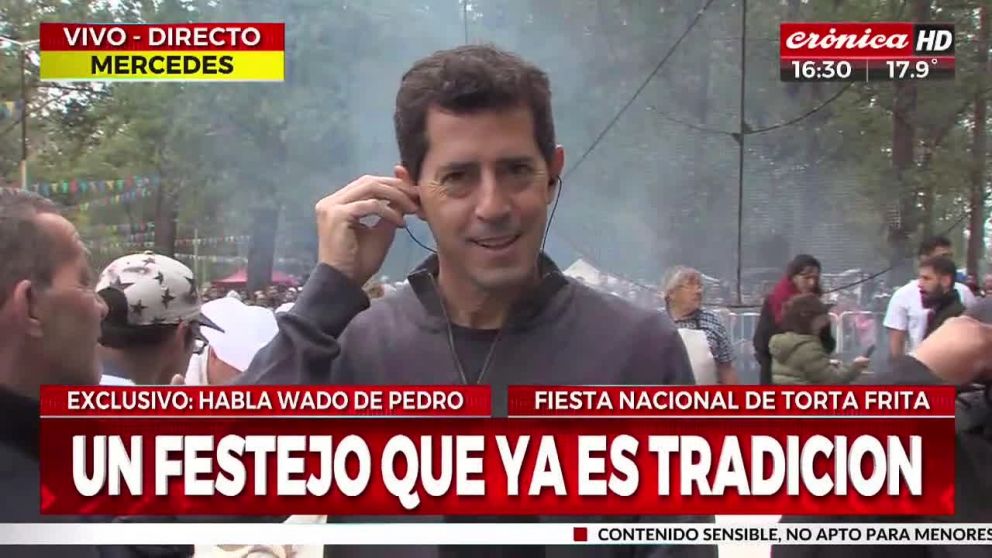 "Wado" de Pedro desde Mercedes, Provincia de Buenos Aires (Crónica HD).