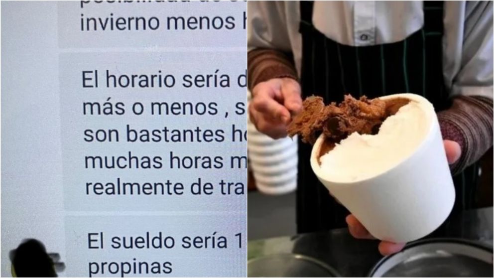 La aberrante oferta laboral para trabajar 14 horas diarias y sin días libres en una heladería: “¿Quién acepta esto?”