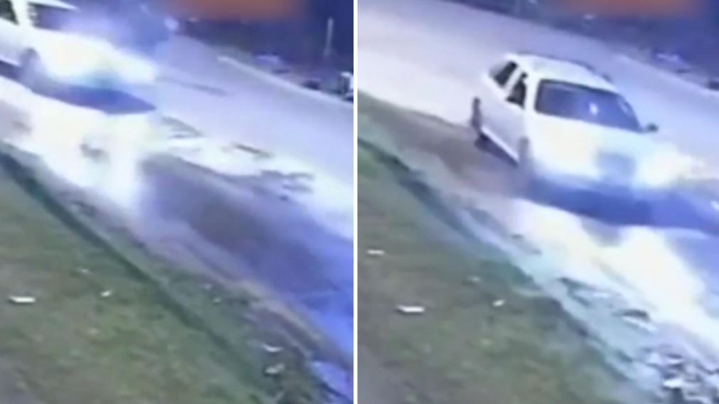 Brutal accidente en intento de robo.