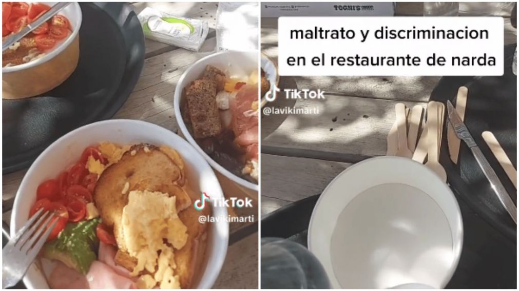 Clienta denunció a un restaurante de Narda Lepes por maltrato y se hizo viral (TikTok/@lavikimarti).