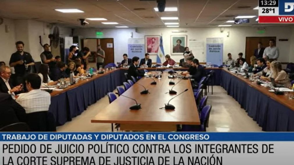 ¡En vivo! Diputados avanza con las audiencias en el juicio político a los integrantes de la Corte Suprema.