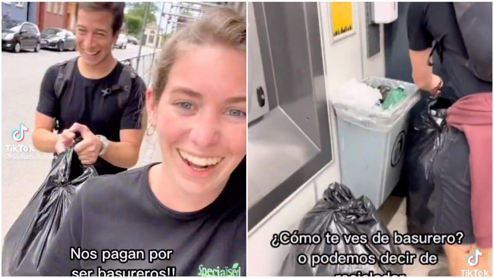 El video que los muestra "cartoneando" gener� un gran revuelo en las redes.