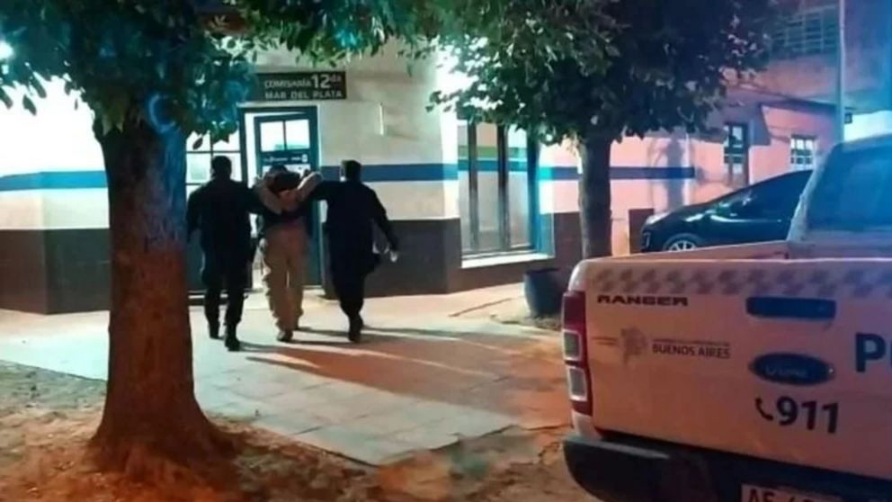 El momento de la detención del acusado.
