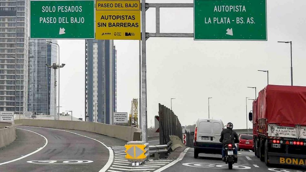 Tránsito ligero en los accesos a la ciudad de Buenos Aires (Imagen ilustrativa).