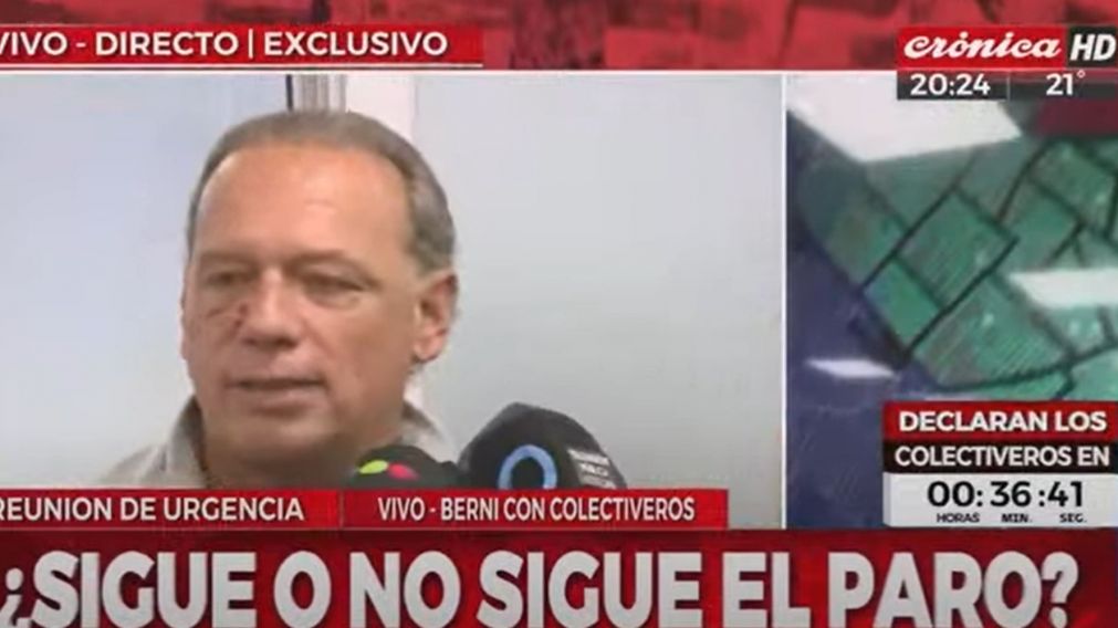 Sergio Berni habl� del operativo de detenci�n de los colectiveros que lo agredieron.
