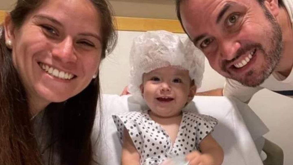 La beb� fue diagnostica con AME a los 14 meses. 