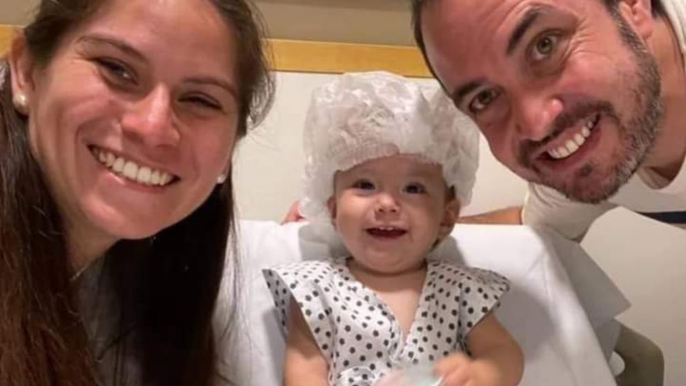 La bebé fue diagnostica con AME a los 14 meses.