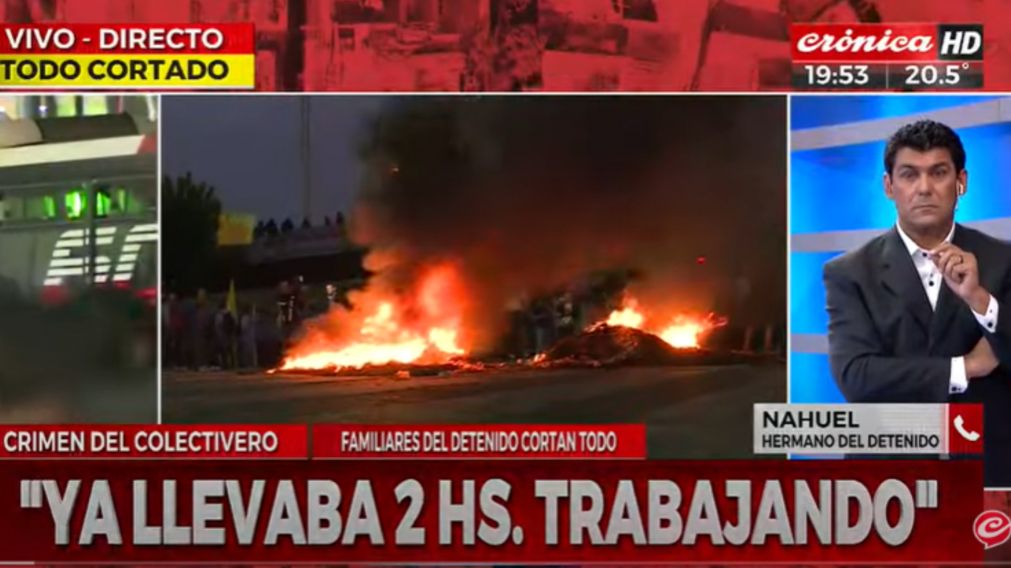 El hermano del detenido por el crimen del colectivero sostuvo su inocencia.