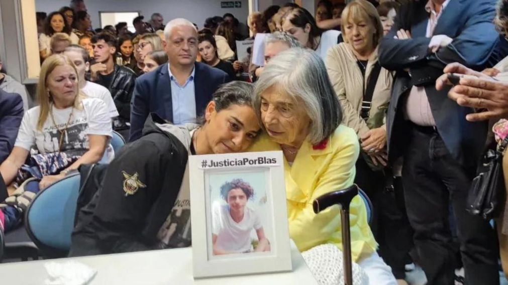 Los familiares de Blas Correas en el juicio. 