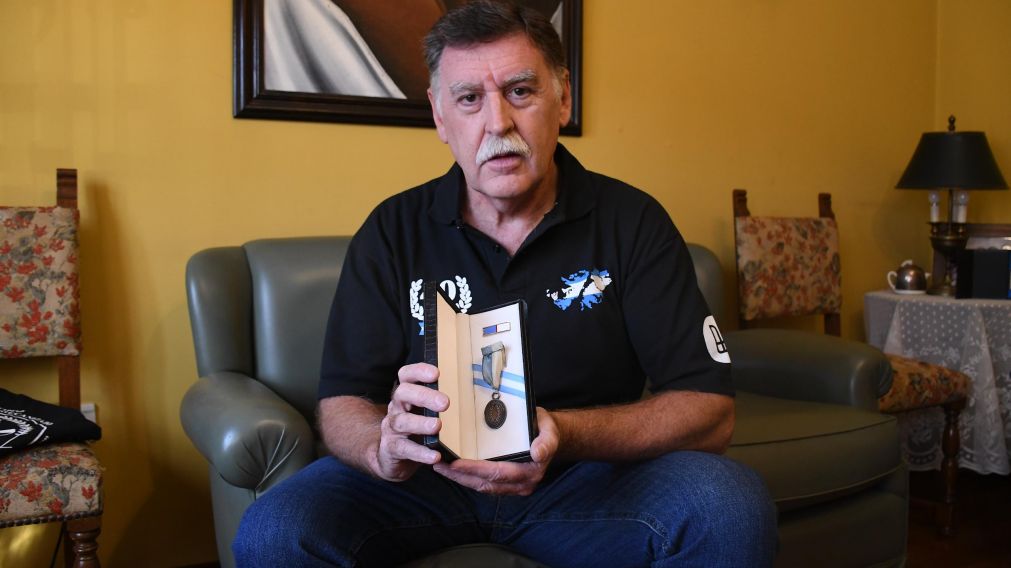 Roberto Piccardi, héroe de Malvinas (Crónica/Ruben Paredes).
