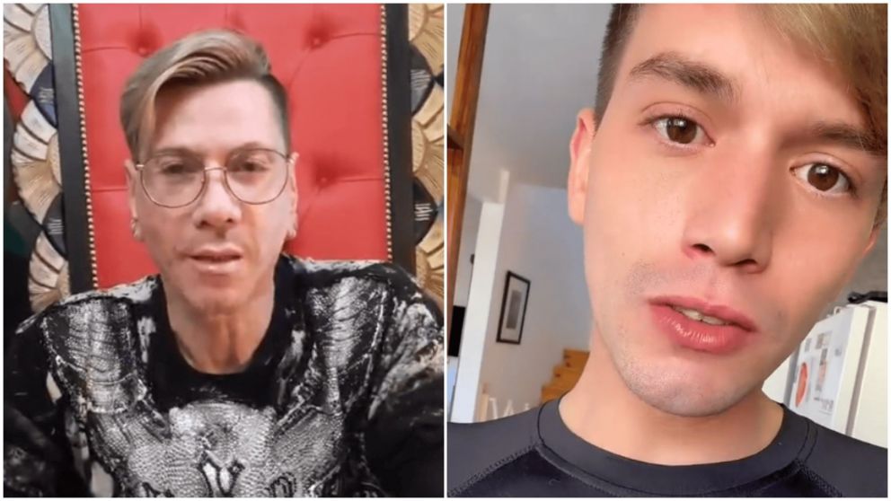 Roberto Piazza se disculpó con Lucas Benvenuto por sus polémicos dichos sobre el abuso sexual infantil.(TikTok/@lucasbenvenutoo - Twitter/@rpiazzaoficial).