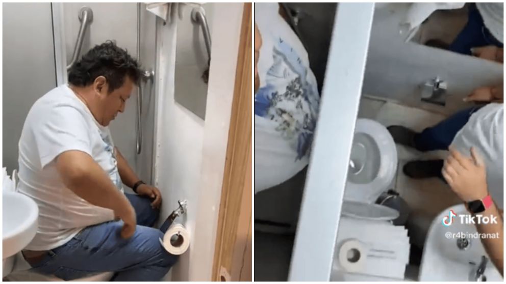 Huesped mostró el baño de su habitación del hotel y es viral (TikTok/@r4bindranat).