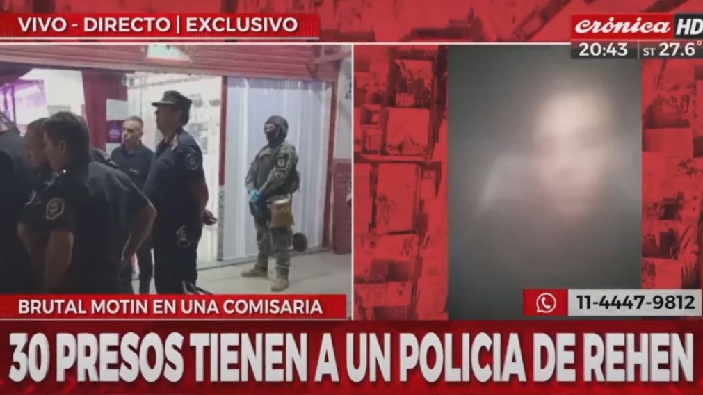 El motín inició poco antes de las 17.