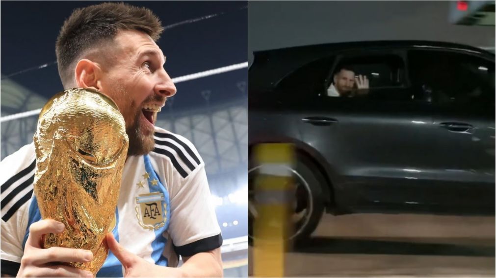 Se encontraron a Messi en la autopista, lo saludaron a los gritos y su reacción los enloqueció: “Sos único”