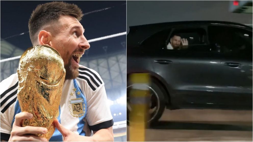 Se encontraron a Messi en la autopista, lo saludaron a los gritos y su reacci�n los enloqueci�: �Sos �nico�