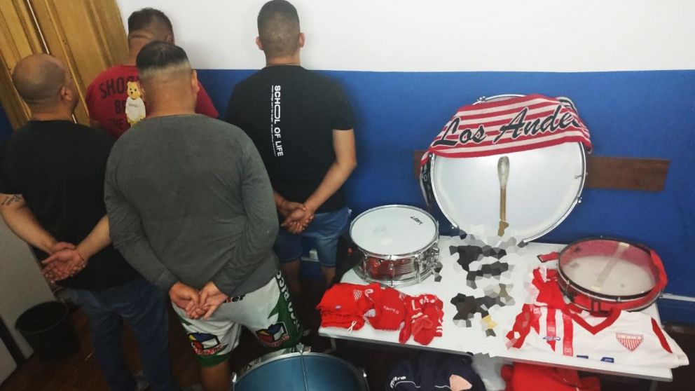 Cuatro detenidos en el marco de la interna barra en Los Andes.