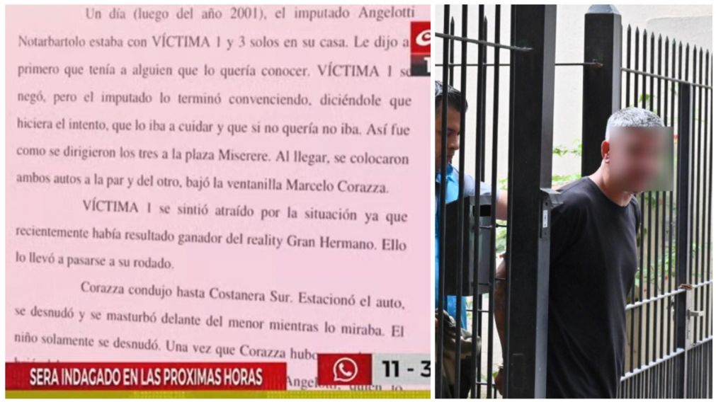 La denuncia de una de las víctimas establece detalles concretos del presunto abuso de Marcelo Corazza.
