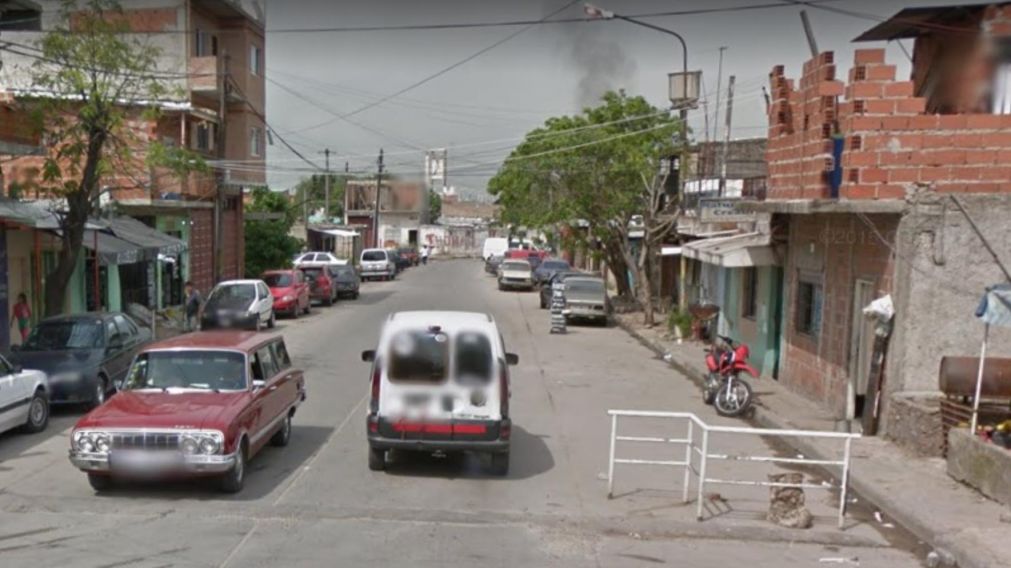 En este barrio ocurrió el supuesto enfrentamiento a disparos (Google Street View).