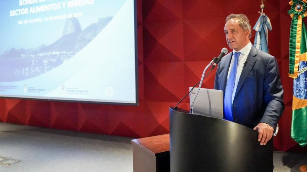 Daniel Scioli, en la misión comercial en Río de Janeiro (Twitter).