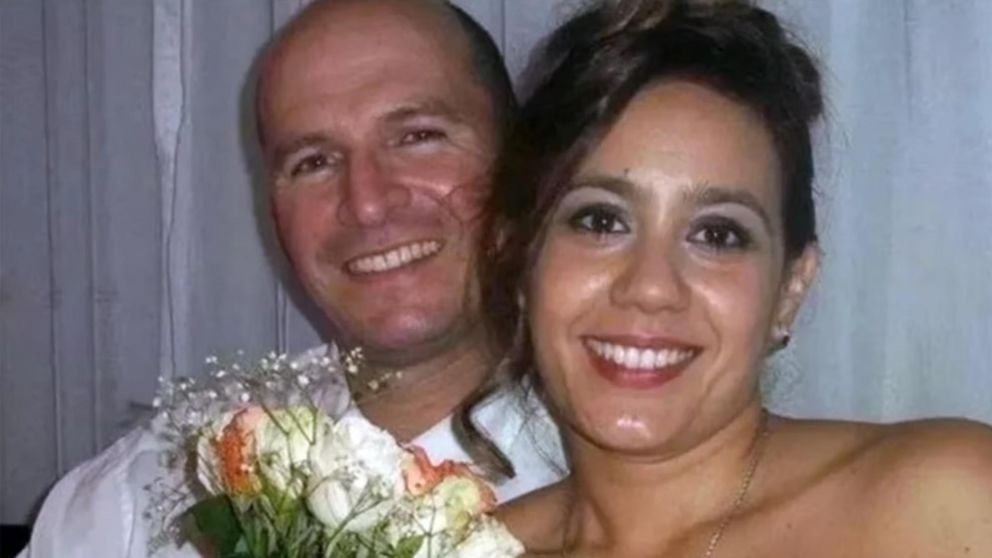 La víctima, María Isabel Speratti Aquino (40), junto a su presunto asesino, Javier Alejandro Núñez (47).