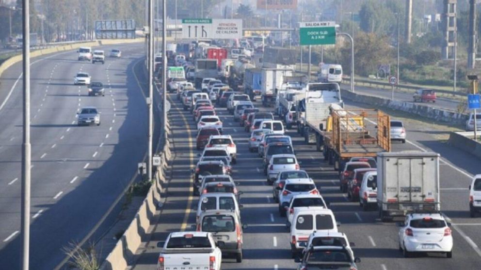 Tránsito: cómo era la circulación de este viernes hacia la ciudad de Buenos Aires (Imagen ilustrativa).
