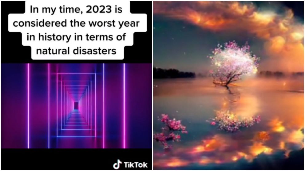 Un supuesto viajero del tiempo es viral por sus predicciones catastroficas (TikTok/@radianttimetraveler).