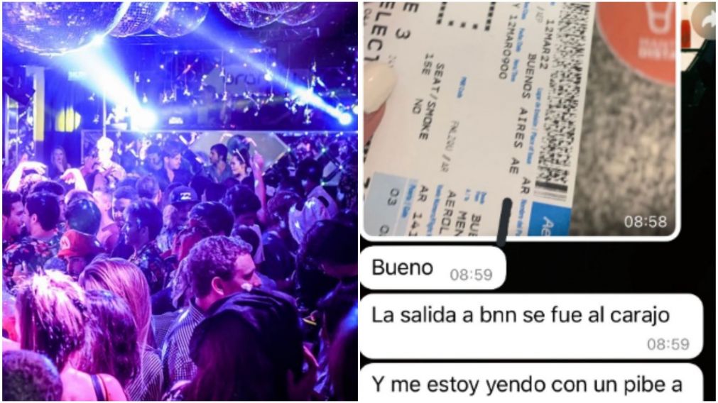 El tuit sobre el romance de una joven y un pibe del boliche se hizo viral (Twitter/@cangarcia_).