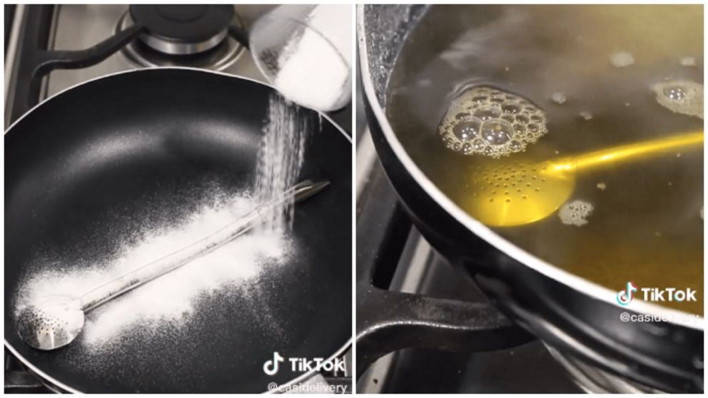 Un truco para limpiar la bombilla del mate se volvió viral (TikTok/@casidelivery).