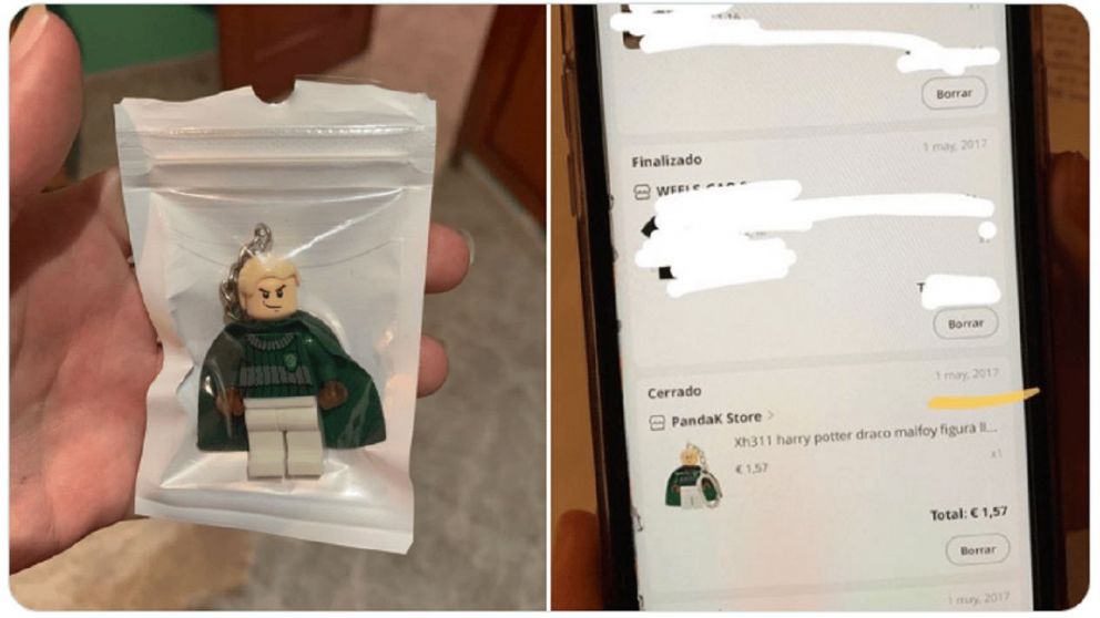 Joven mostr� una compra por AliExpress que tard� cinco a�os y es viral (Twitter/@laurss14).