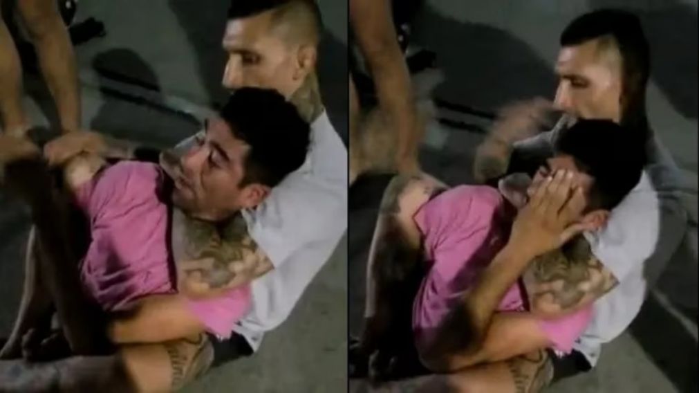 Un ladrón quiso robarle a un luchador de MMA y terminó reducido con una brutal toma (Imagen captura vídeo).